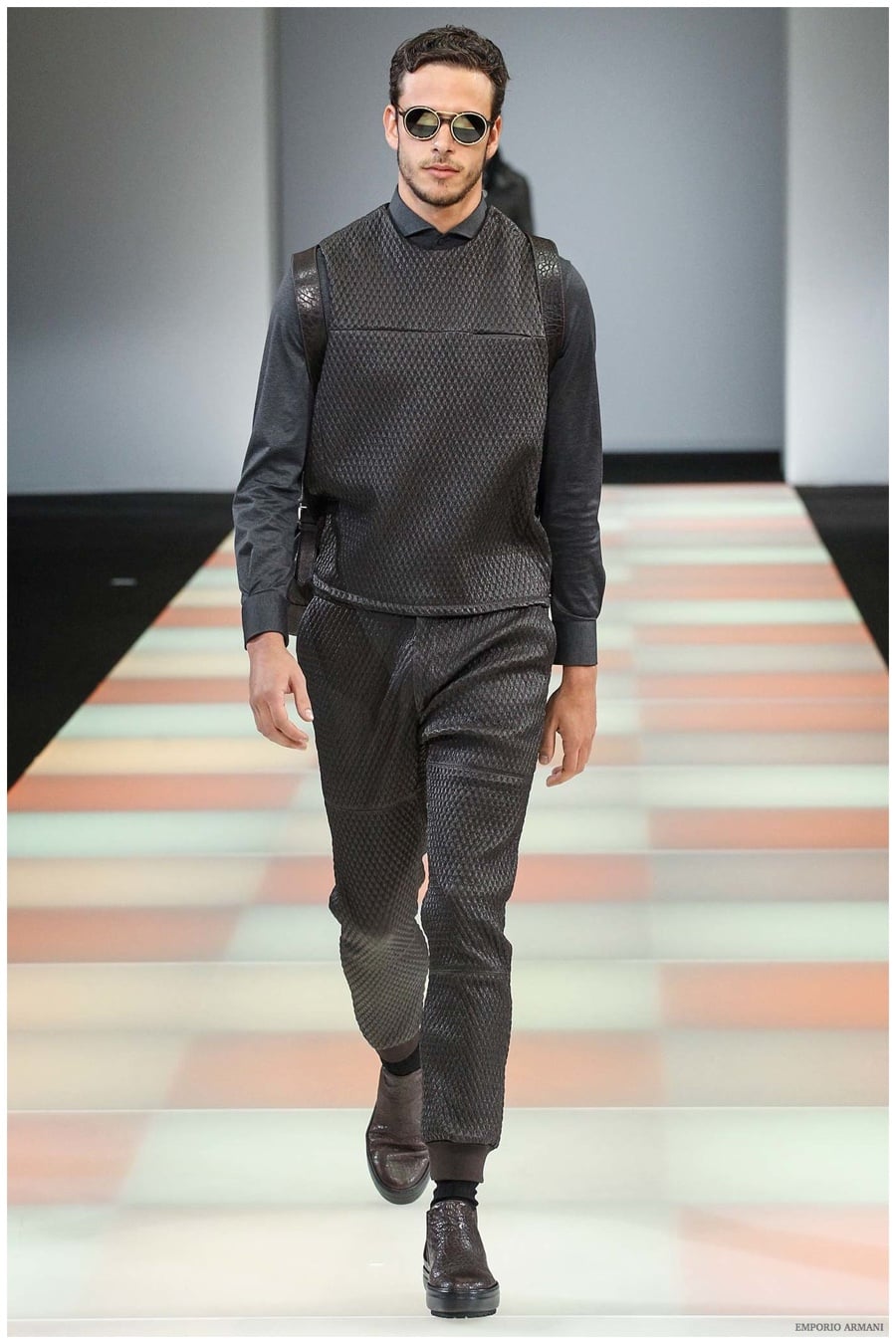 Emporio Armani Menswear Fall Winter 2015 Collection Milan Fashion Week