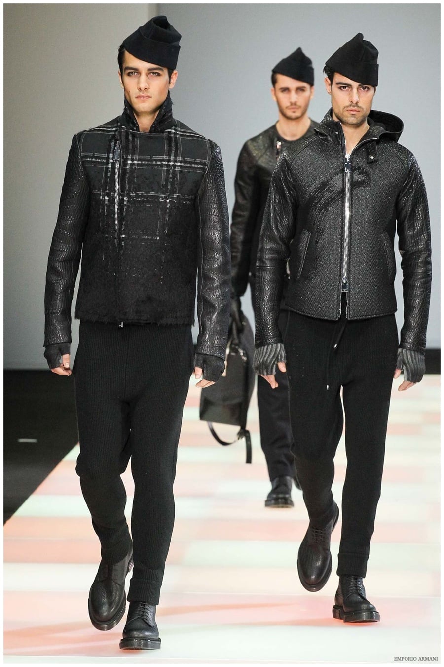 Emporio Armani Menswear Fall Winter 2015 Collection Milan Fashion Week