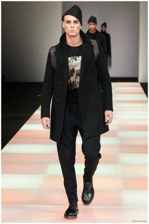 Emporio Armani Menswear Fall Winter 2015 Collection Milan Fashion Week 027