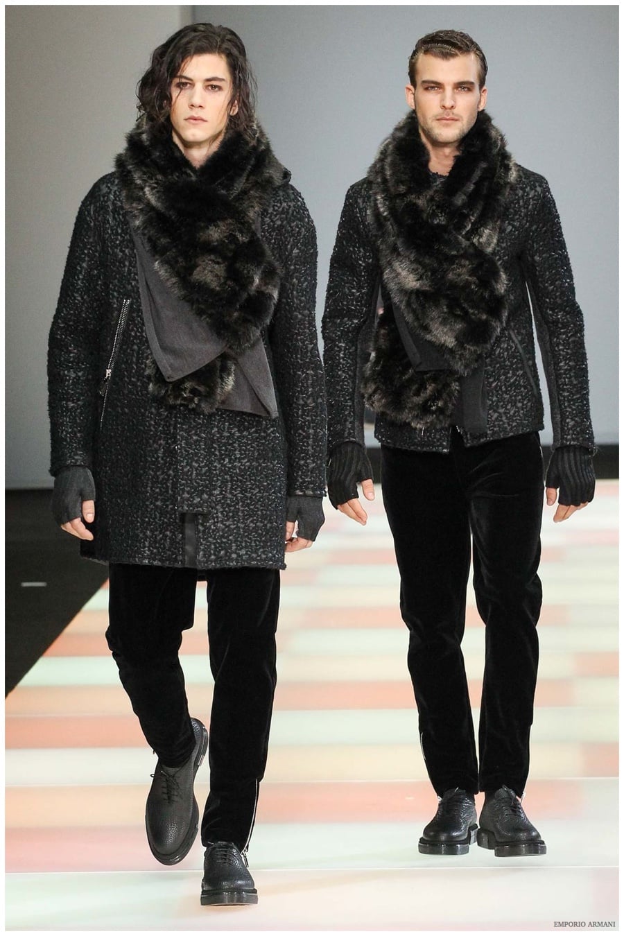 Emporio Armani Menswear Fall Winter 2015 Collection Milan Fashion Week