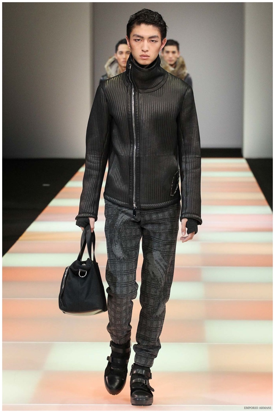 Emporio Armani Menswear Fall Winter 2015 Collection Milan Fashion Week