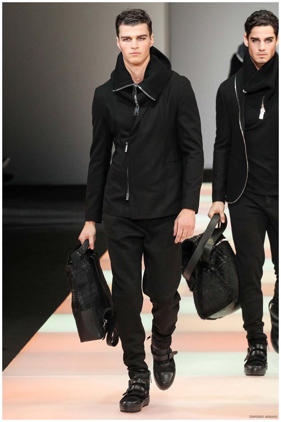 Emporio Armani Menswear Fall Winter 2015 Collection Milan Fashion Week