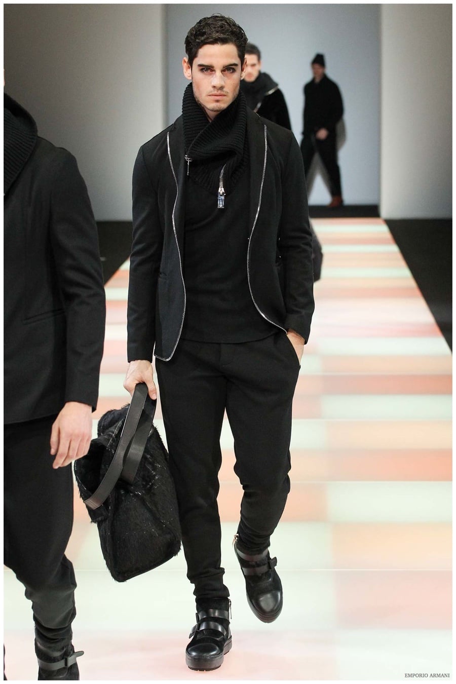 Emporio Armani Menswear Fall Winter 2015 Collection Milan Fashion Week