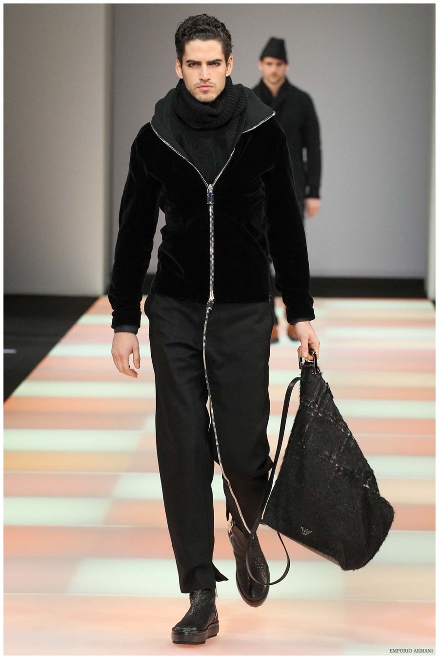 Emporio Armani Menswear Fall Winter 2015 Collection Milan Fashion Week