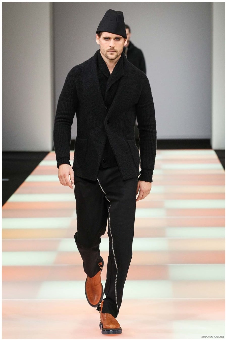 Emporio Armani Menswear Fall Winter 2015 Collection Milan Fashion Week