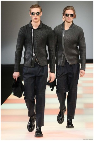 Emporio Armani Menswear Fall Winter 2015 Collection Milan Fashion Week 038