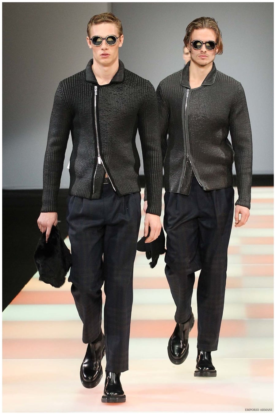 Emporio Armani Menswear Fall Winter 2015 Collection Milan Fashion Week