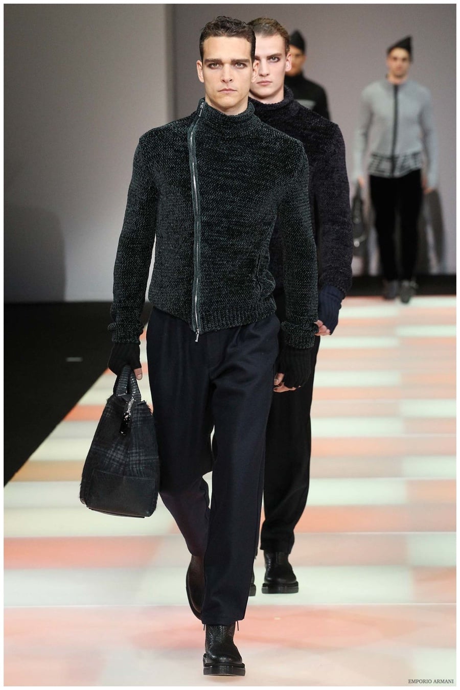 Emporio Armani Menswear Fall Winter 2015 Collection Milan Fashion Week