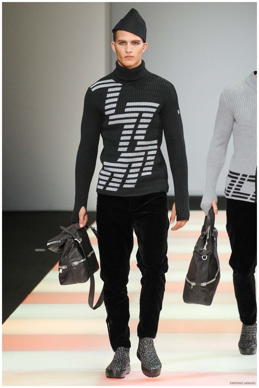 Emporio Armani Menswear Fall Winter 2015 Collection Milan Fashion Week