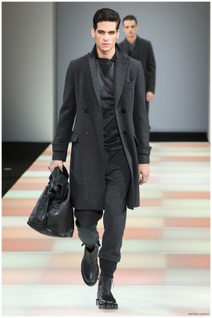 Emporio Armani Menswear Fall Winter 2015 Collection Milan Fashion Week 045