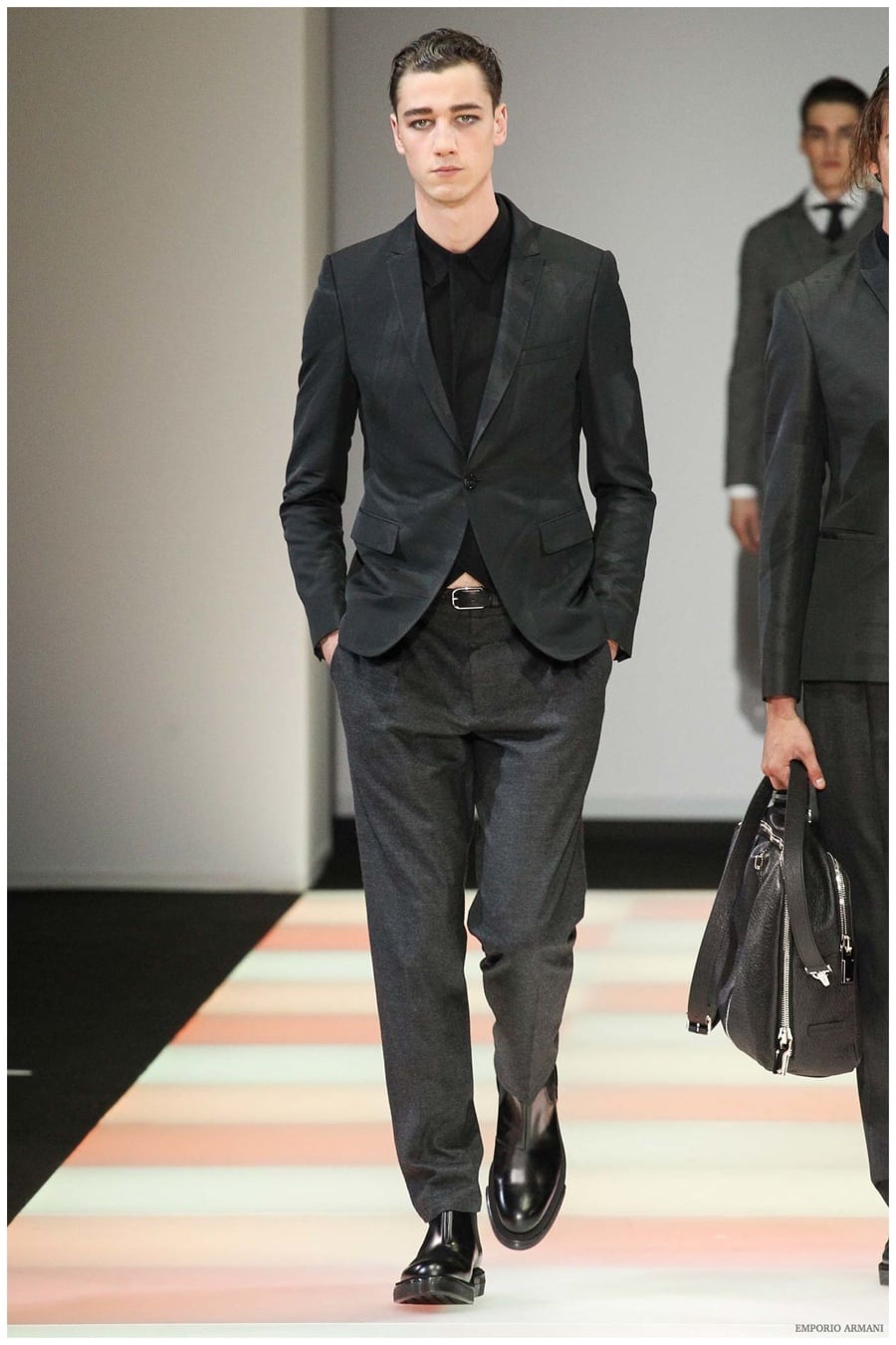 Emporio Armani Menswear Fall Winter 2015 Collection Milan Fashion Week