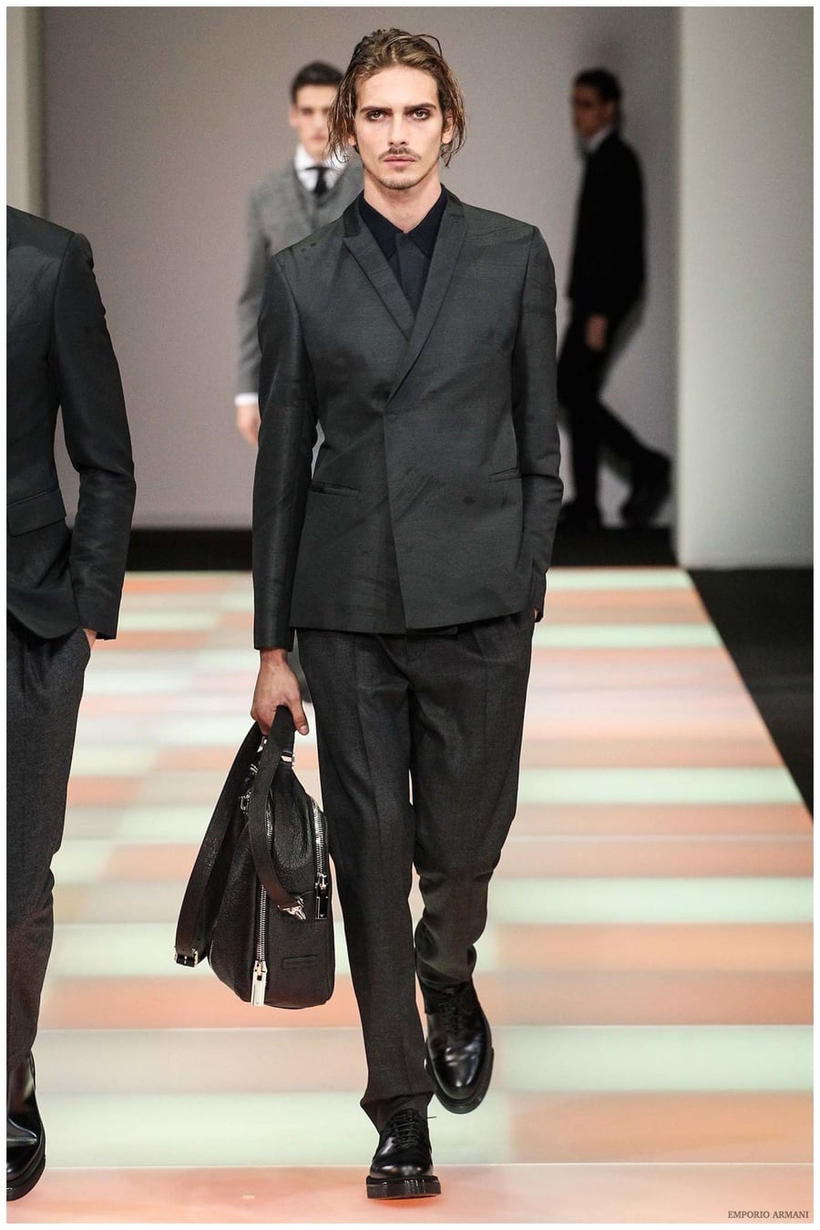 Emporio Armani Menswear Fall Winter 2015 Collection Milan Fashion Week