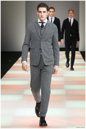 Emporio Armani Menswear Fall Winter 2015 Collection Milan Fashion Week 049