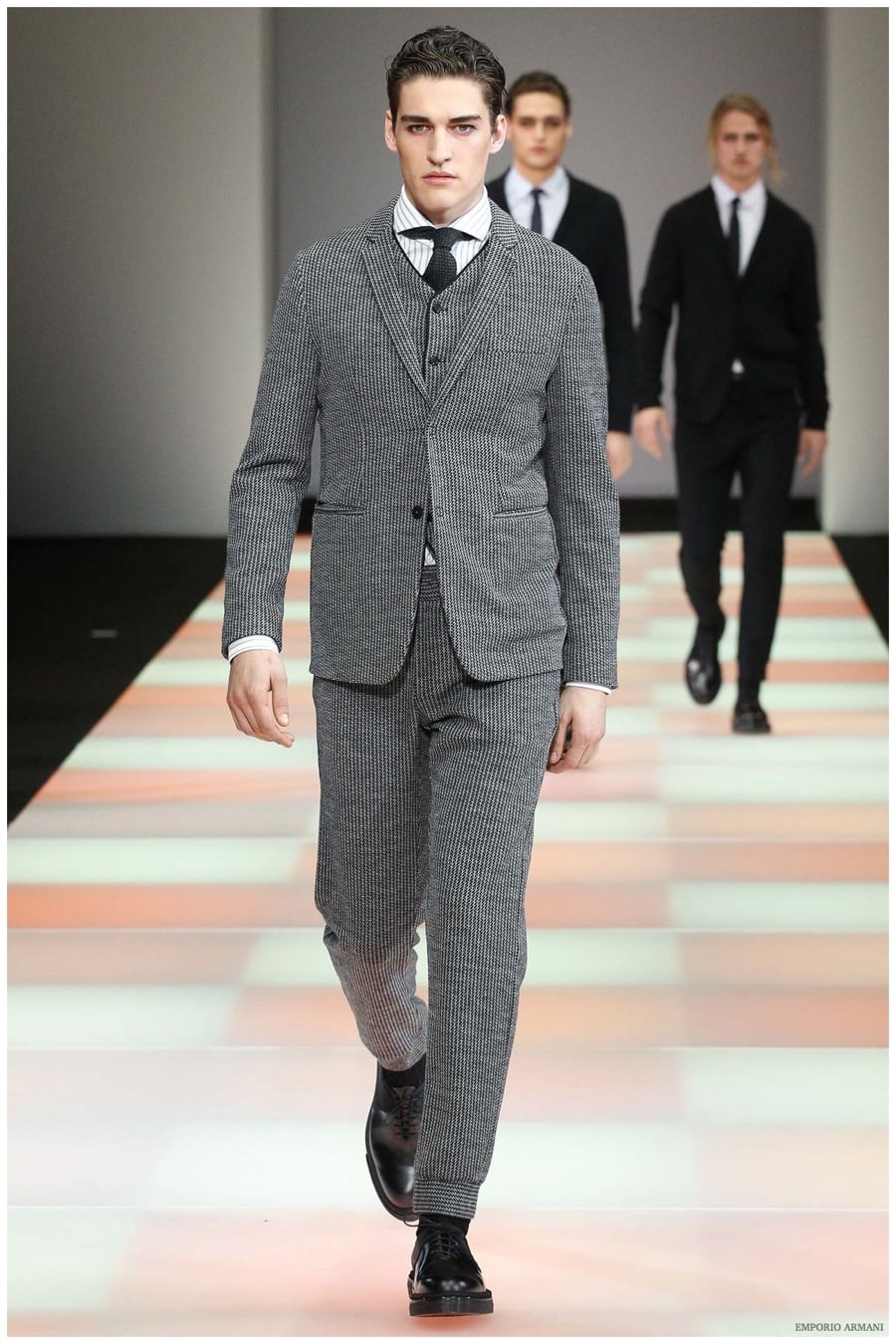 Emporio Armani Menswear Fall Winter 2015 Collection Milan Fashion Week