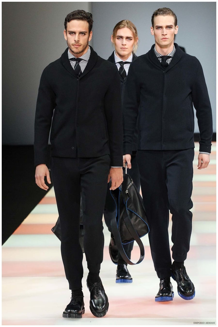 Emporio Armani Menswear Fall Winter 2015 Collection Milan Fashion Week