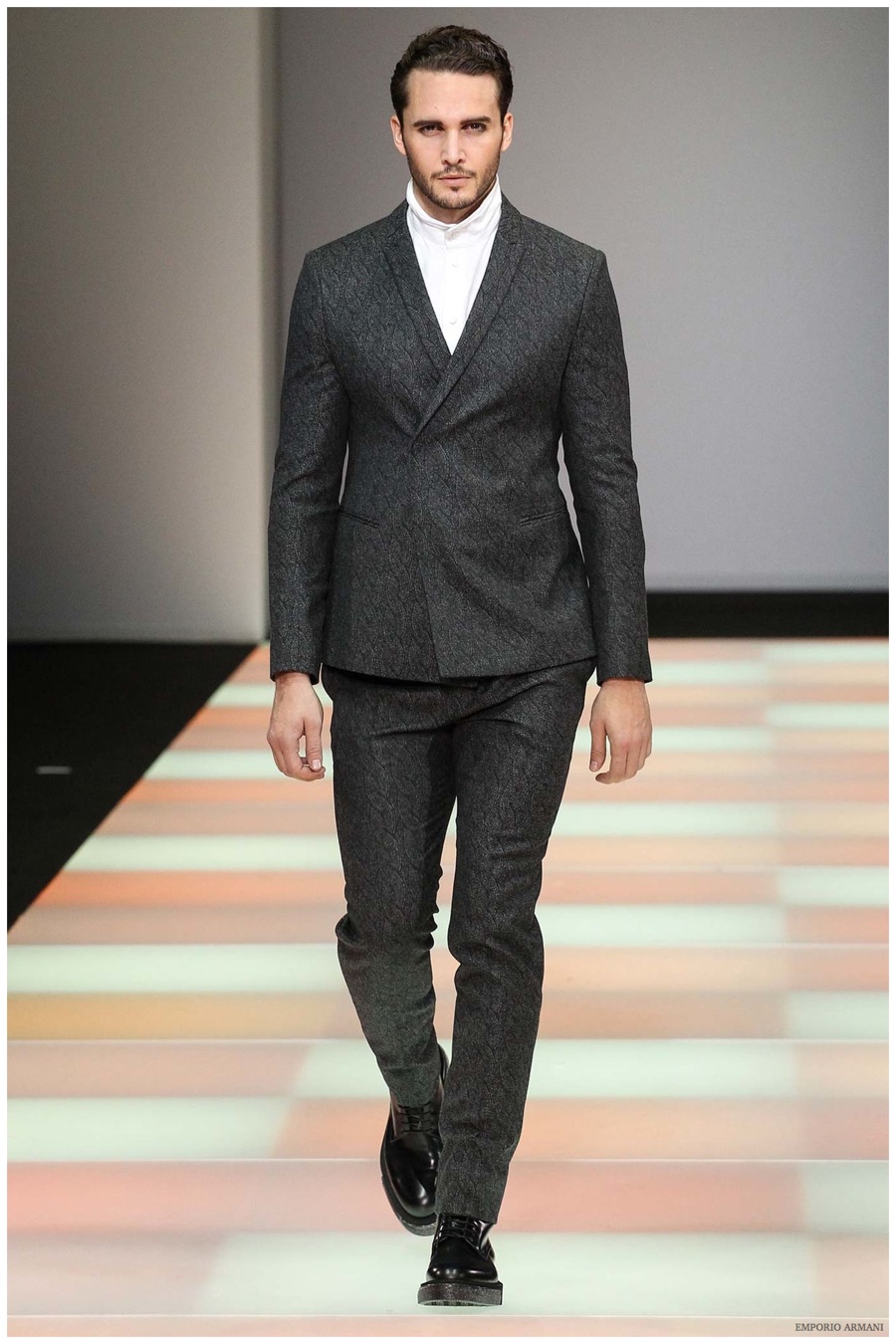 Emporio Armani Menswear Fall Winter 2015 Collection Milan Fashion Week