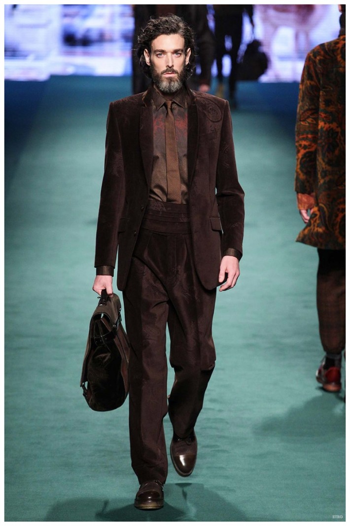 Etro Fall/Winter 2015 Menswear Collection: Military-Inspired Looks Get ...