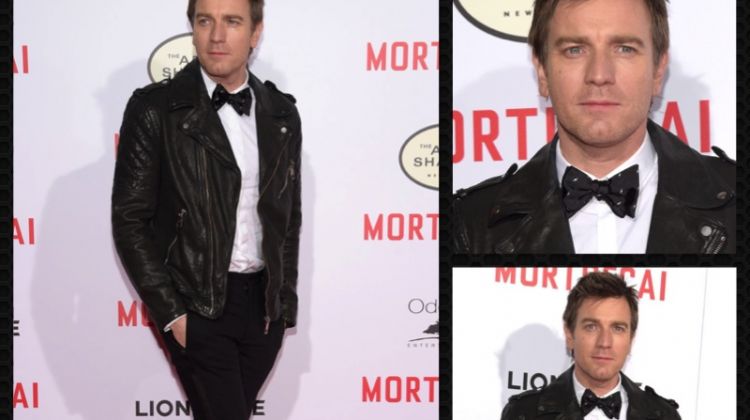 Ewan McGregor attends the Los Angeles premiere of Mortdecai.