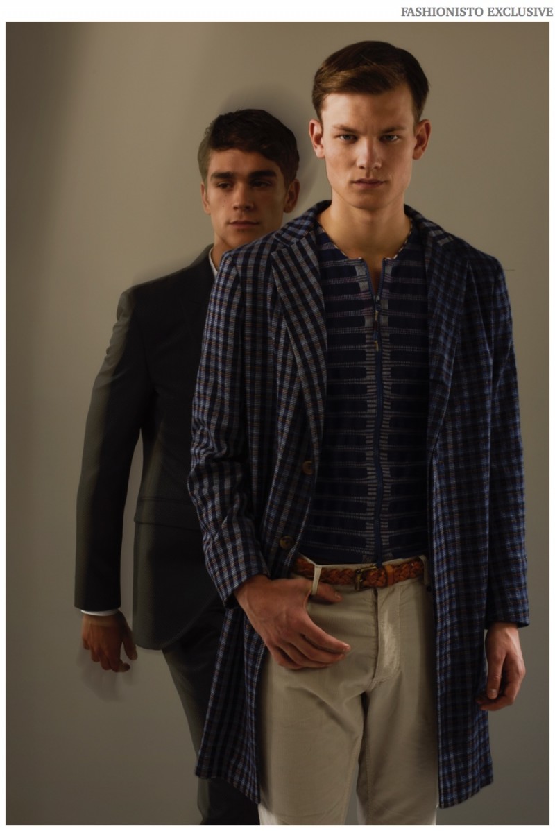 Left to Right: Gonzalo wears all clothes Carlo Pignatelli. John wears all clothes Missoni.
