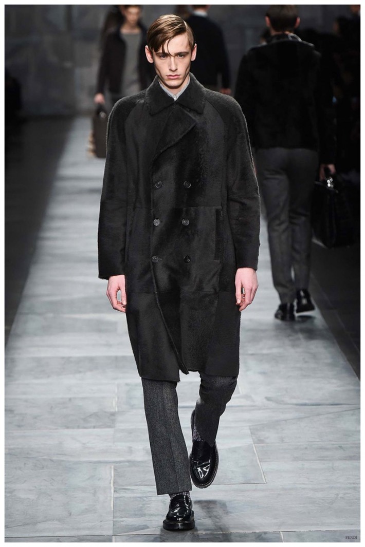 Fendi Fall/Winter 2015 Menswear Collection: Shearling Styles Revisited ...