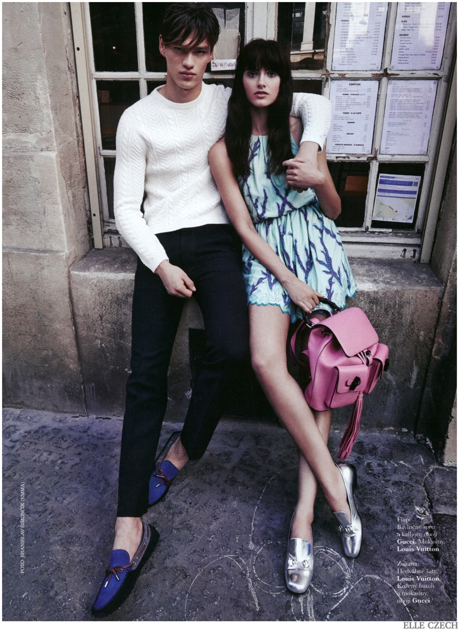 Filip Hrivnak Plays a Photographer for Elle Czech His & Her Photo Shoot