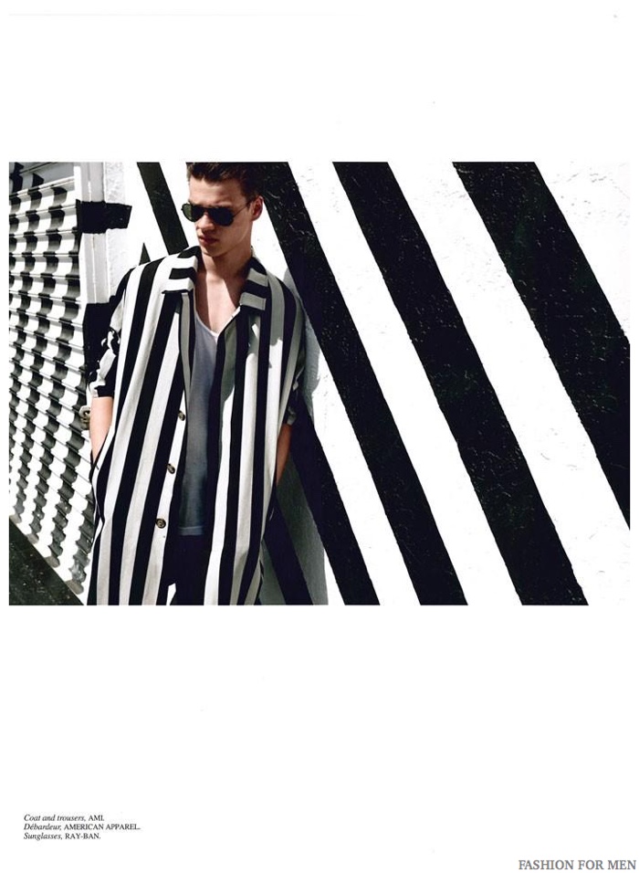 Filip Hrivnak Mens Striped Fashion For Men Shoot 002