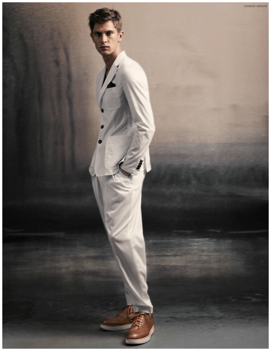 Giorgio Armani Men Spring Summer 2015 Advertising Campaign Mathias Lauridsen 002