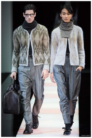 Giorgio Armani Menswear Fall Winter 2015 Collection Milan Fashion Week 004