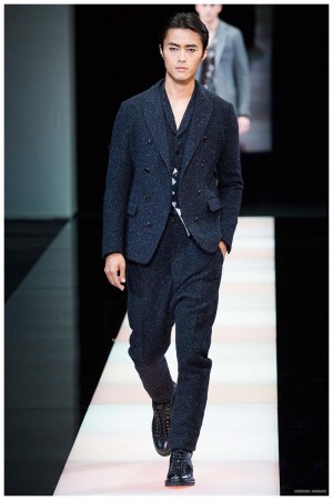 Giorgio Armani Menswear Fall Winter 2015 Collection Milan Fashion Week 005