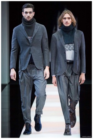 Giorgio Armani Menswear Fall Winter 2015 Collection Milan Fashion Week 010