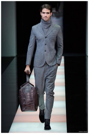 Giorgio Armani Menswear Fall Winter 2015 Collection Milan Fashion Week 014