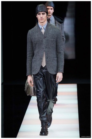 Giorgio Armani Menswear Fall Winter 2015 Collection Milan Fashion Week 016