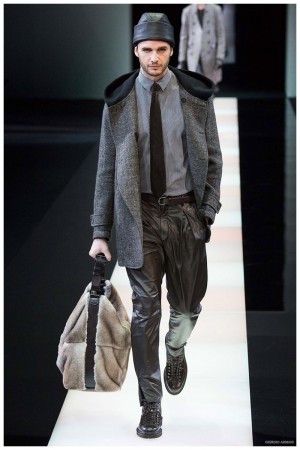 Giorgio Armani Menswear Fall Winter 2015 Collection Milan Fashion Week 017