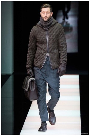 Giorgio Armani Menswear Fall Winter 2015 Collection Milan Fashion Week 020