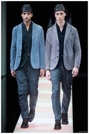 Giorgio Armani Menswear Fall Winter 2015 Collection Milan Fashion Week 026