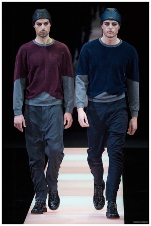 Giorgio Armani Menswear Fall Winter 2015 Collection Milan Fashion Week 027