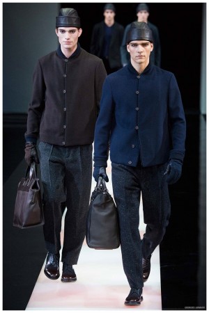 Giorgio Armani Menswear Fall Winter 2015 Collection Milan Fashion Week 028