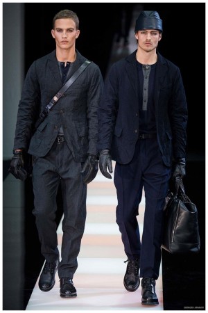 Giorgio Armani Menswear Fall Winter 2015 Collection Milan Fashion Week 030