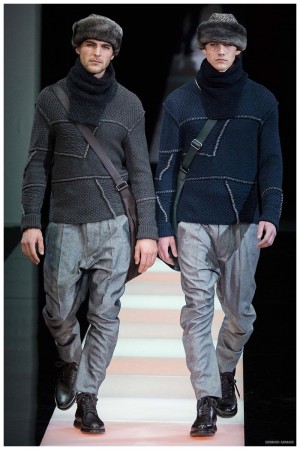 Giorgio Armani Menswear Fall Winter 2015 Collection Milan Fashion Week 031