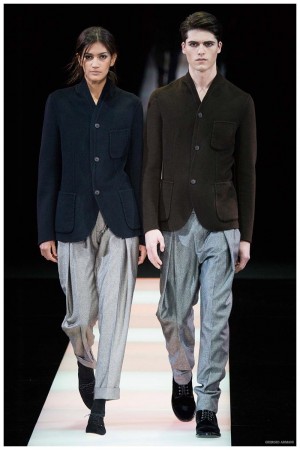 Giorgio Armani Menswear Fall Winter 2015 Collection Milan Fashion Week 032