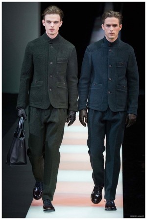 Giorgio Armani Menswear Fall Winter 2015 Collection Milan Fashion Week 036