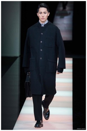 Giorgio Armani Menswear Fall Winter 2015 Collection Milan Fashion Week 041