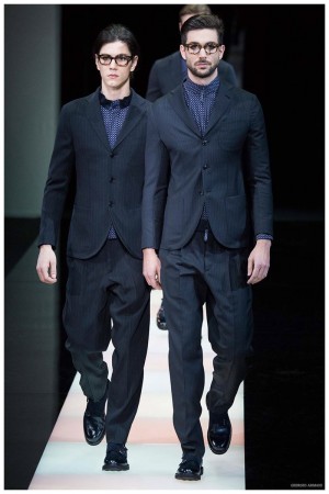Giorgio Armani Menswear Fall Winter 2015 Collection Milan Fashion Week 043