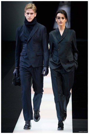 Giorgio Armani Menswear Fall Winter 2015 Collection Milan Fashion Week 045
