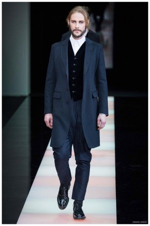Giorgio Armani Menswear Fall Winter 2015 Collection Milan Fashion Week 047