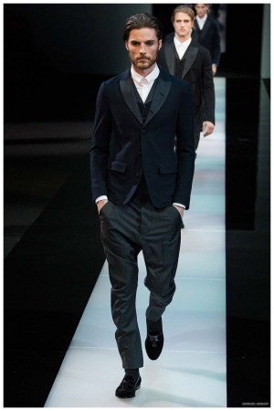 Giorgio Armani Menswear Fall Winter 2015 Collection Milan Fashion Week 050