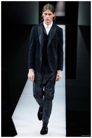 Giorgio Armani Menswear Fall Winter 2015 Collection Milan Fashion Week 052
