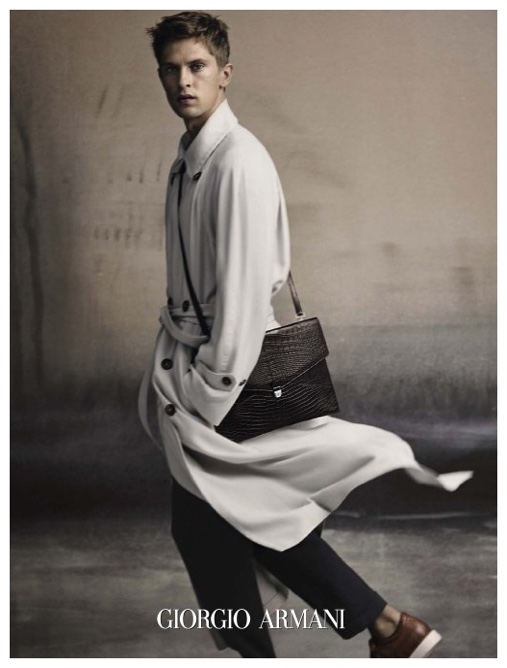 Mathias Lauridsen for Giorgio Armani Spring/Summer 2015 Men's Campaign