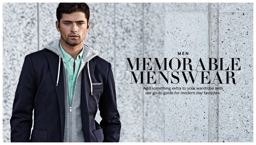 Sean O’Pry Rocks Scruff for New H&M Shoot Featuring ‘Memorable Menswear’