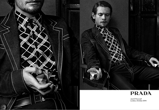 First Look: Jack O'Connell Fronts Prada Men Spring/Summer 2015 Campaign